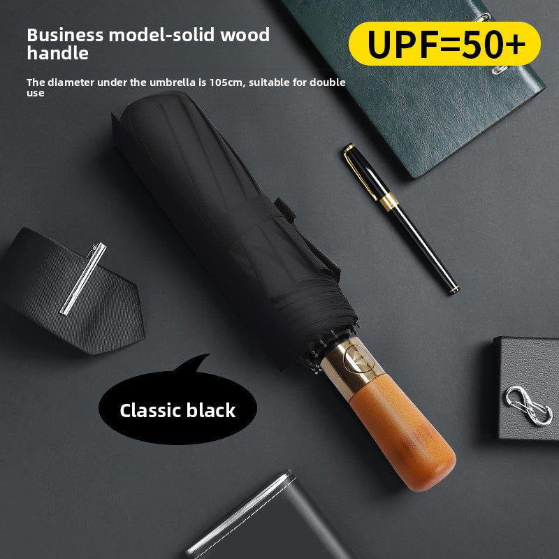 Folding Automatic Sunny and Rainy Dual-use Sun Umbrella