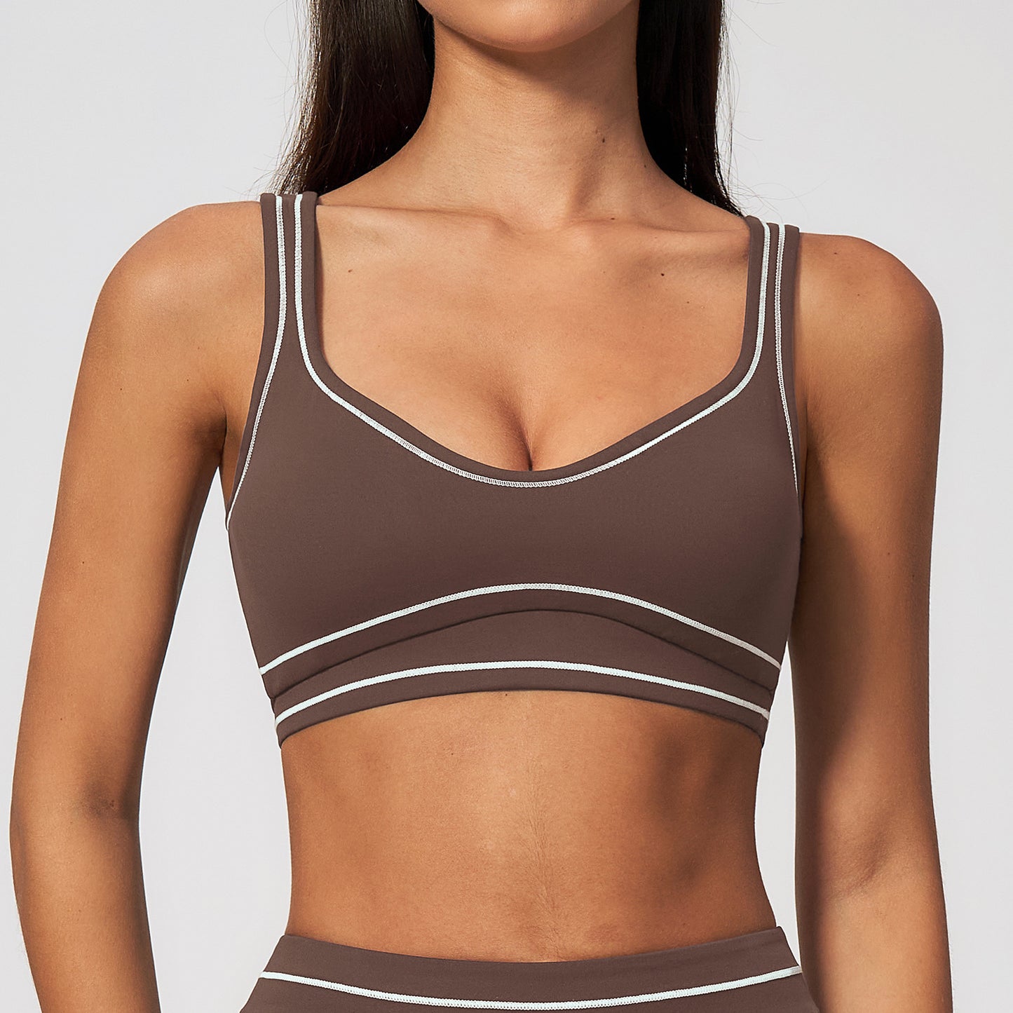 Color Block Yoga Sports Bra