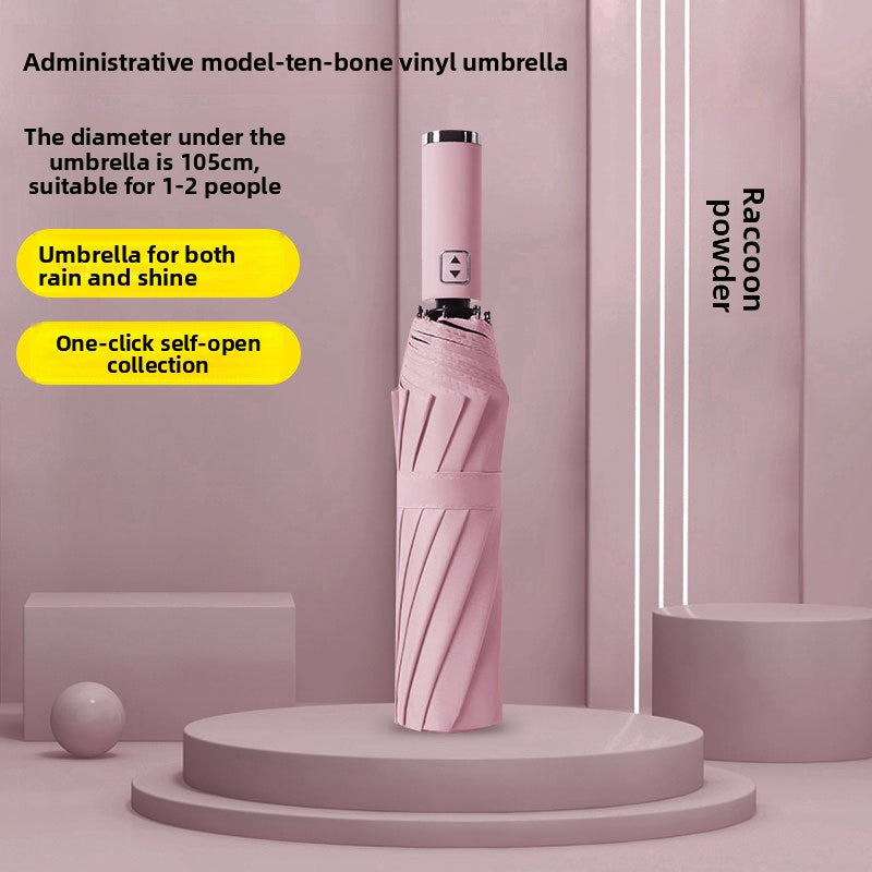 Folding Automatic Sunny and Rainy Dual-use Sun Umbrella