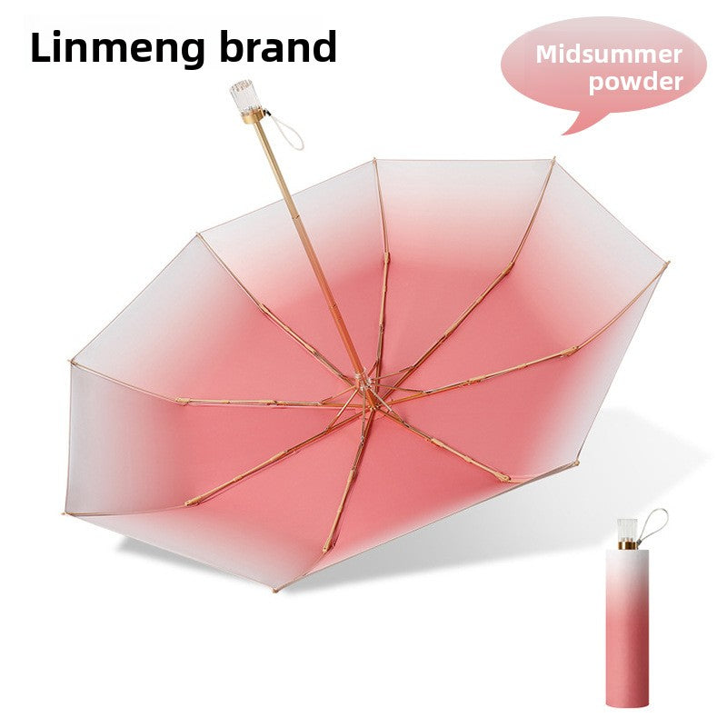 Folding Automatic Sunny and Rainy Dual-use Sun Umbrella