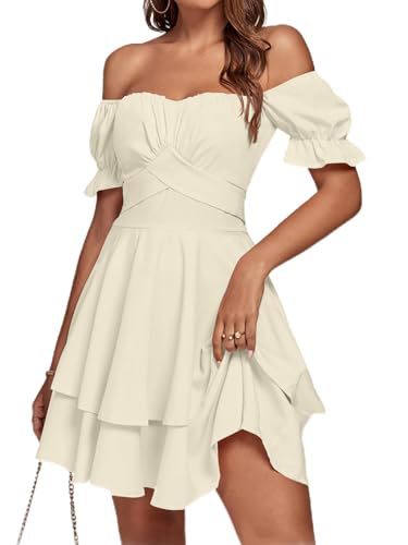 Off-Shoulder Lace-Up Ruffle Formal Gown