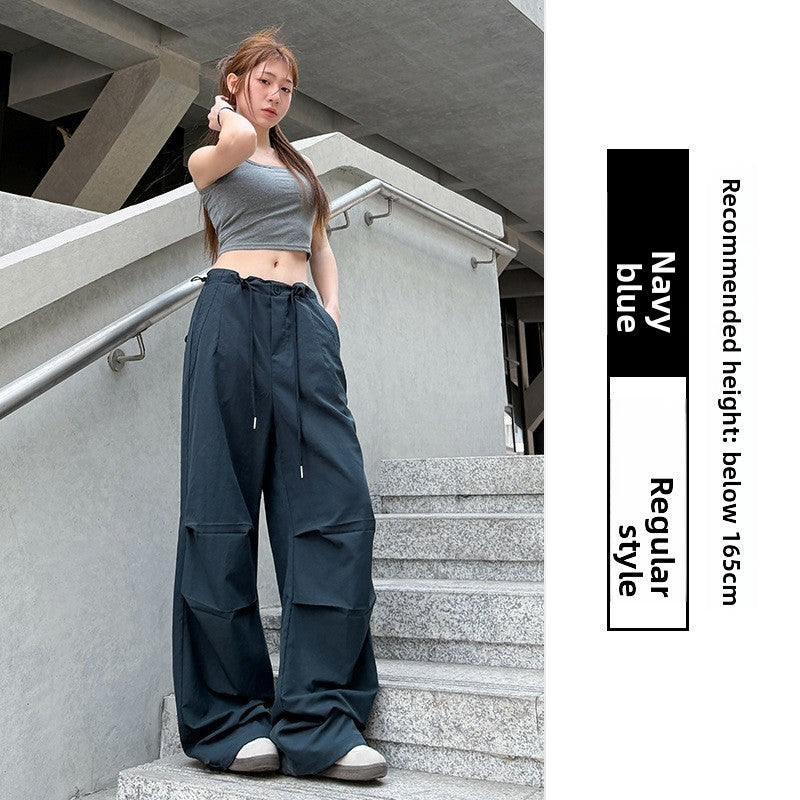 Quick-Drying High Waist Wide Leg Sport Pants