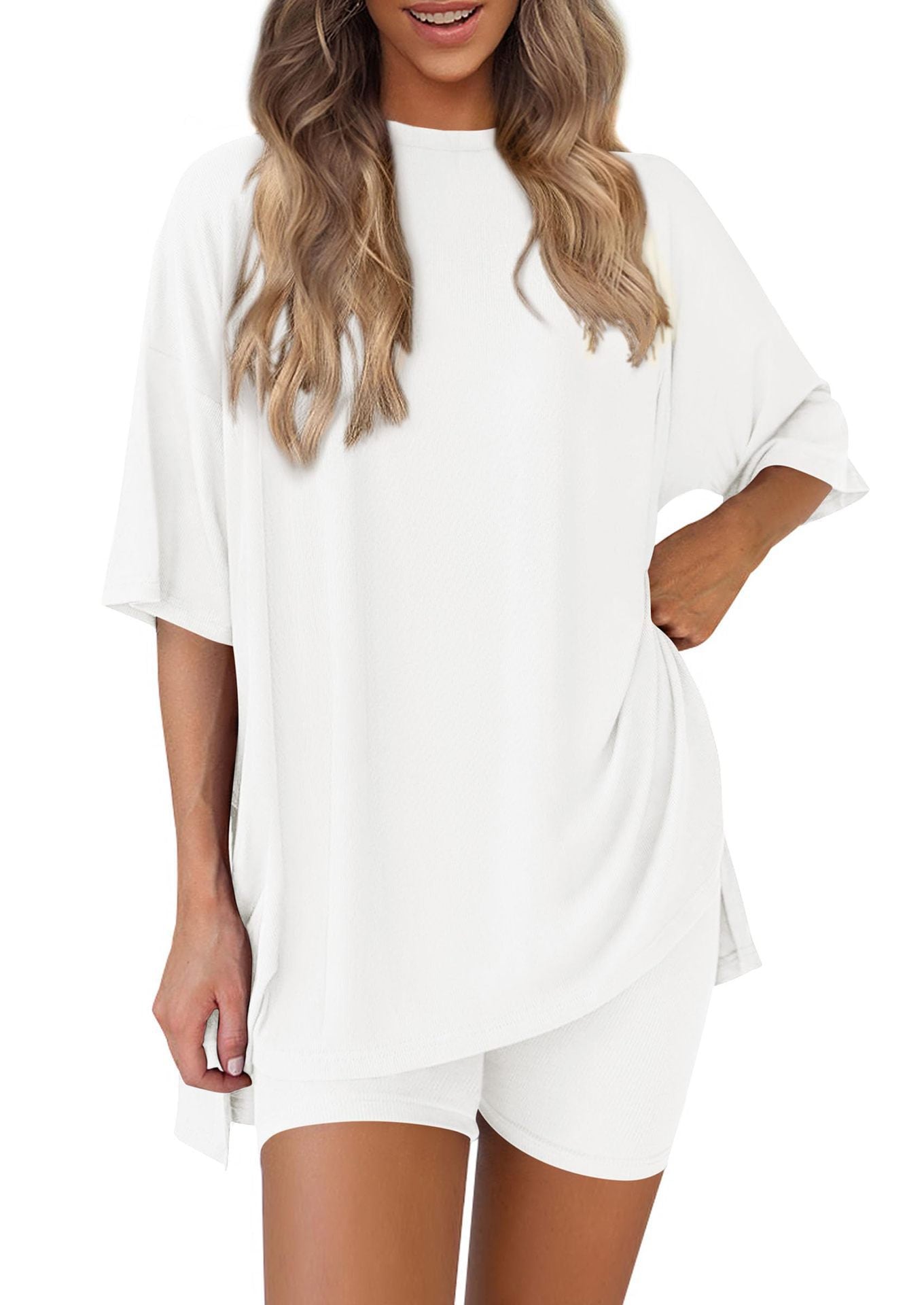 solid color loose pajamas women's clothing