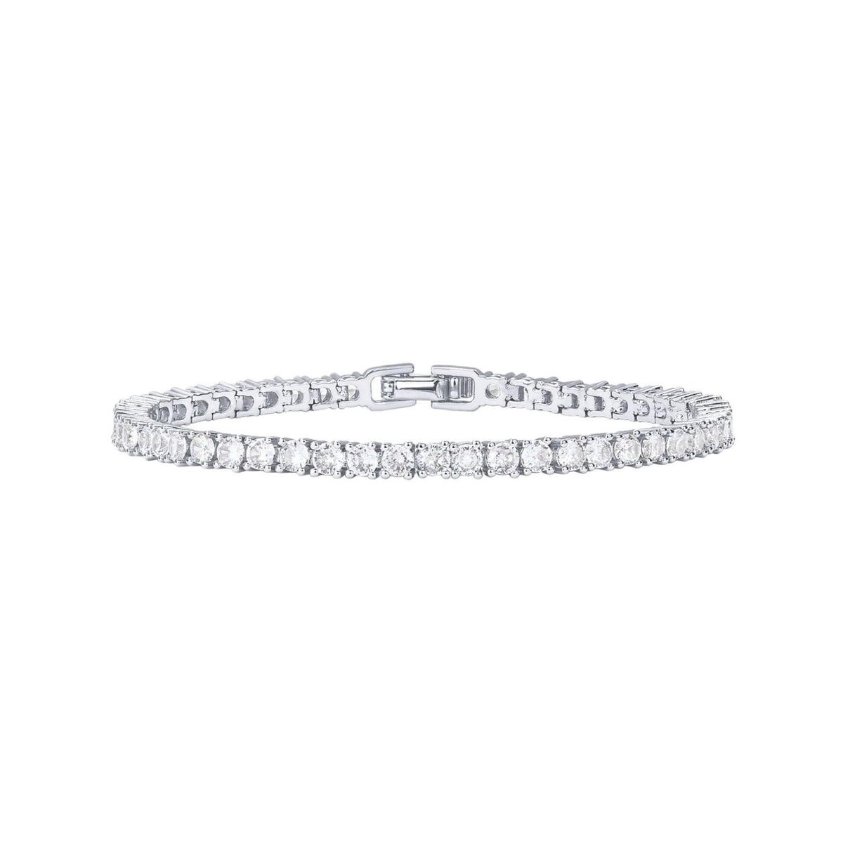 Full Diamond Cut Alloy Bracelet