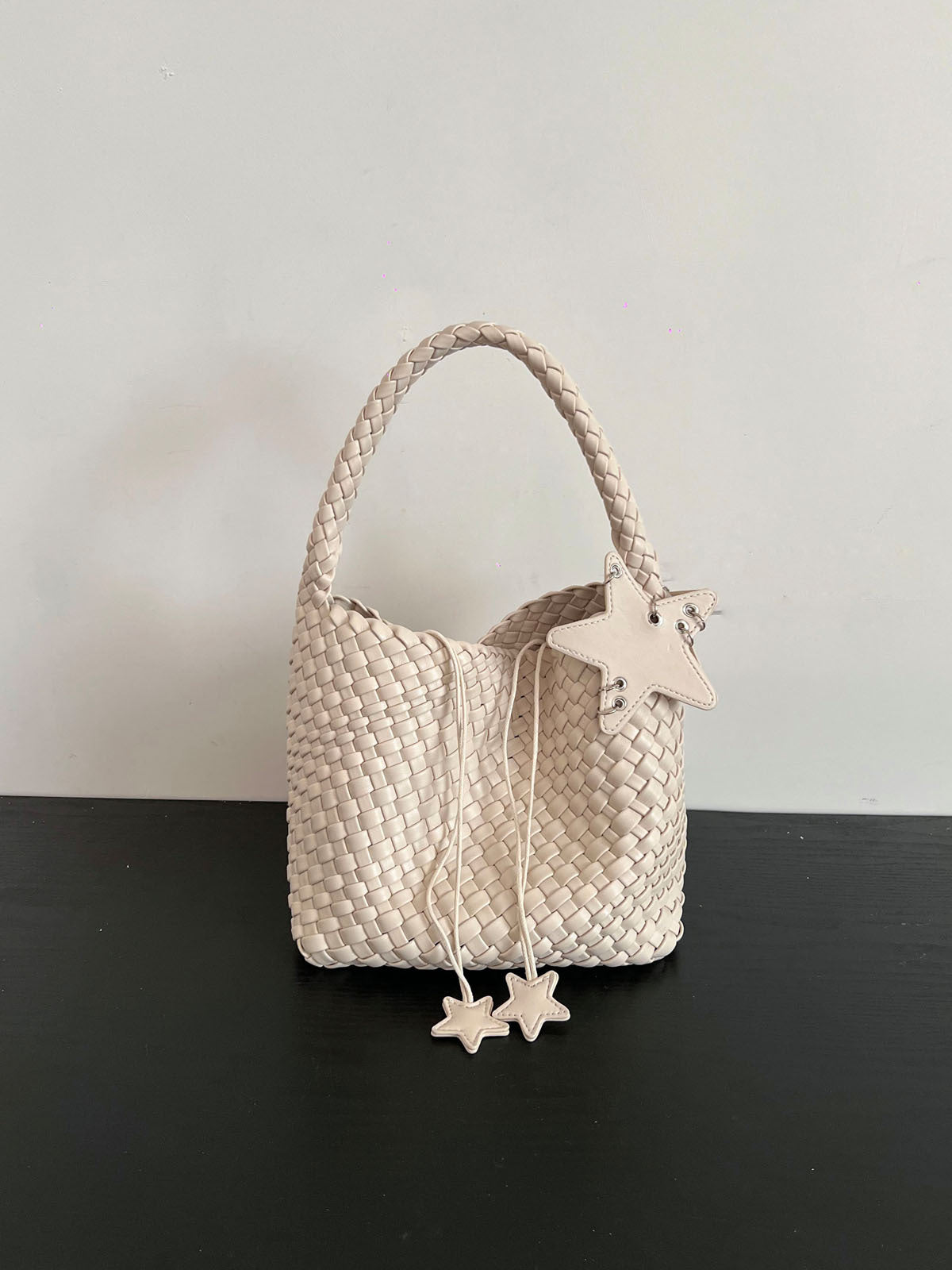 Handwoven PU Tote Bag for Women