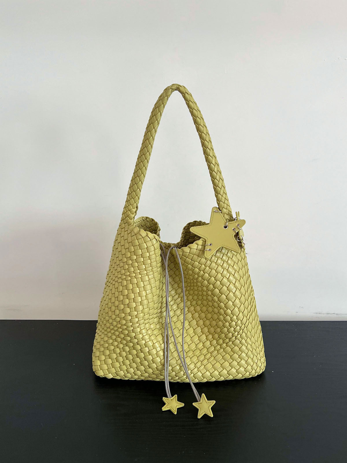 Handwoven PU Tote Bag for Women