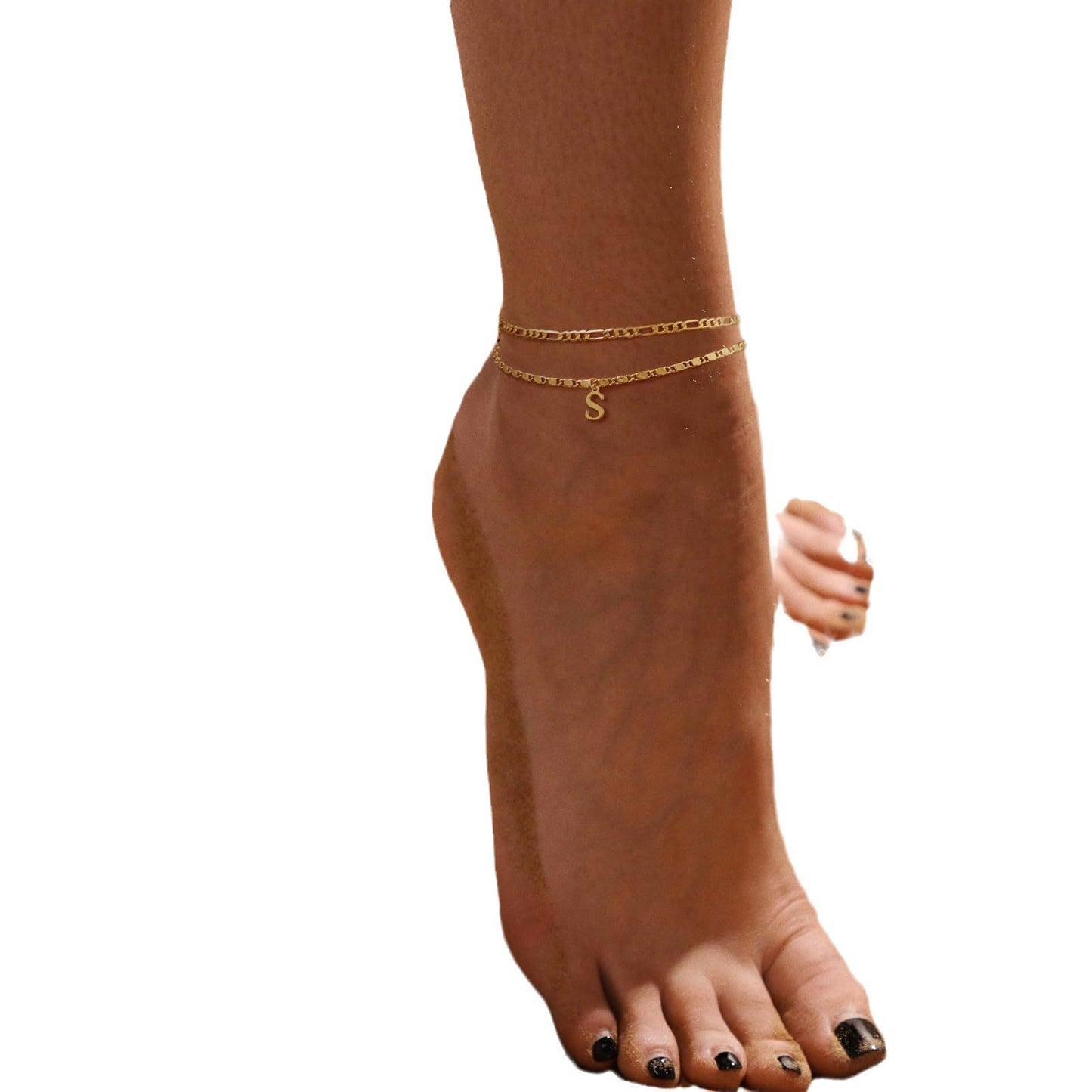 summer beach style 26 letters anklet set