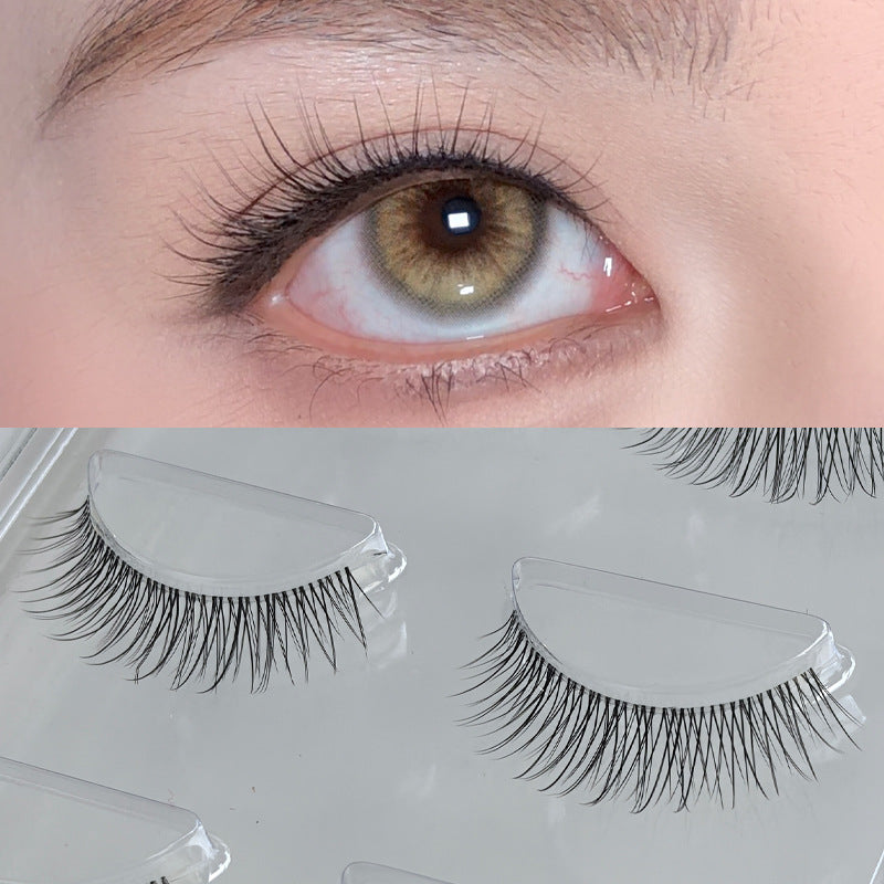 Fine stem transparent stem false eyelashes