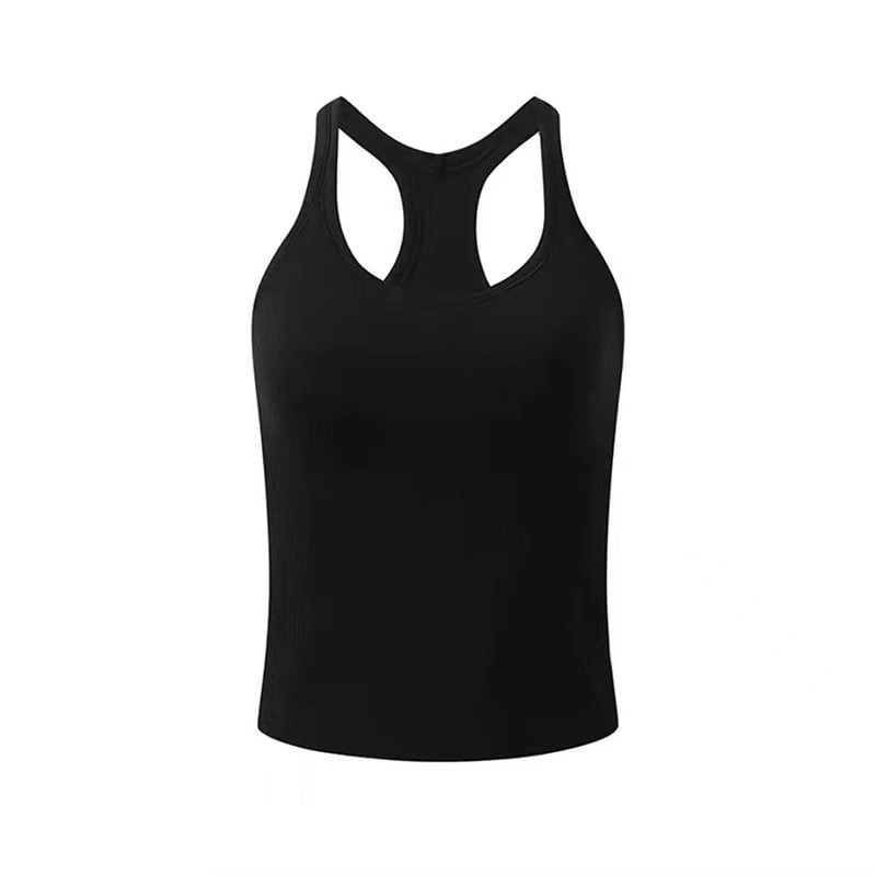 Padded Sports Bra Top - All-Purpose Sleeveless Fitness Shirt