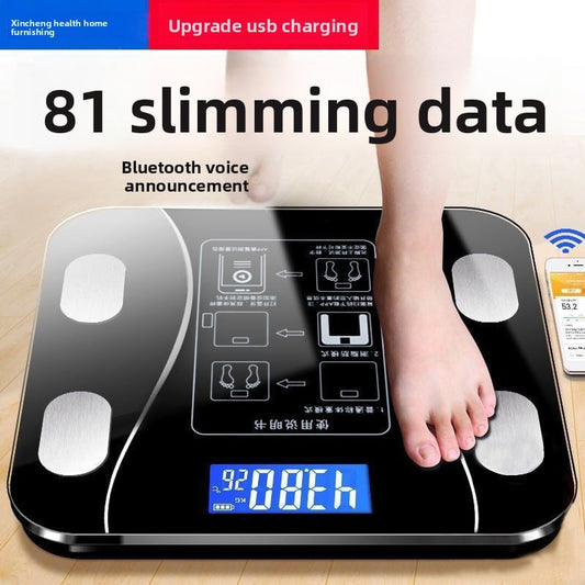 Smart Precision Bluetooth Rechargeable Mini Professional Home Body Weight Scale