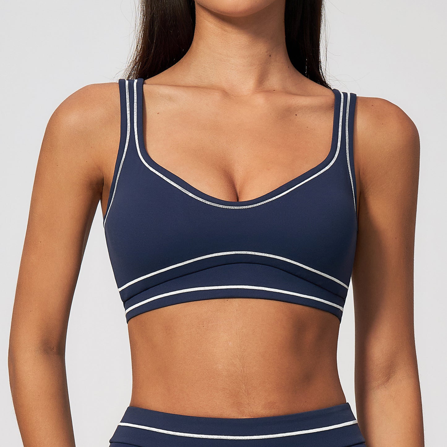 Color Block Yoga Sports Bra