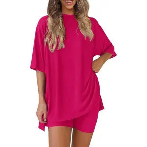solid color loose pajamas women's clothing