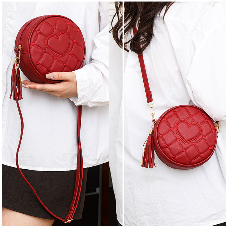Crossbody bag - heart-shaped small bag