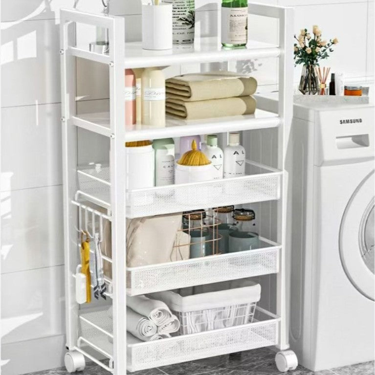 Kitchen trolley storage rack