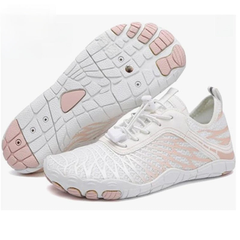 Wearing barefoot shoes with nails