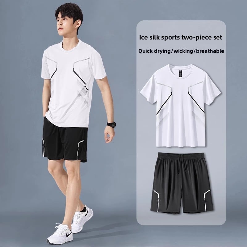 Summer men's quick-drying sports outfit set