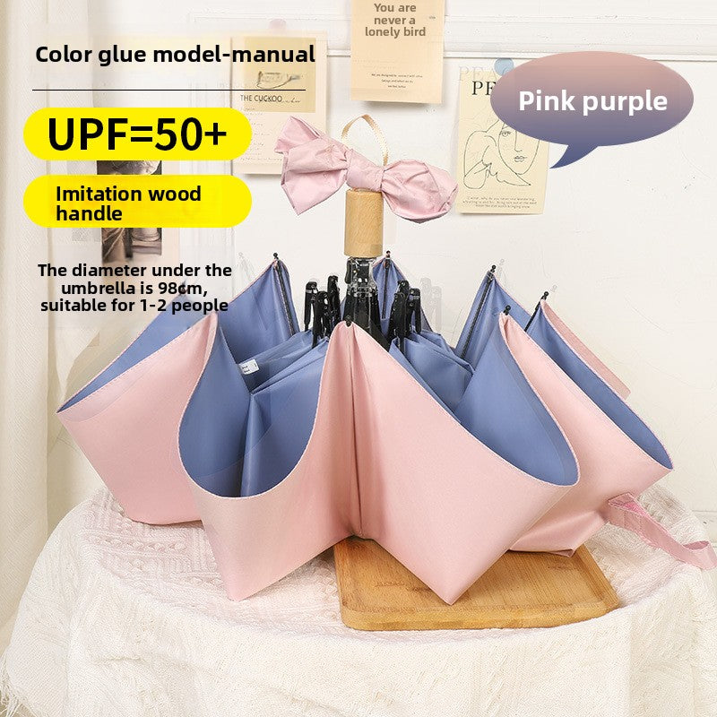 Folding Automatic Sunny and Rainy Dual-use Sun Umbrella