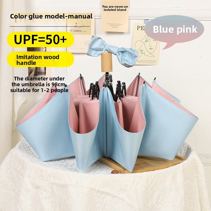 Folding Automatic Sunny and Rainy Dual-use Sun Umbrella