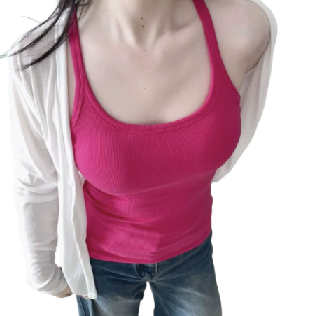 Padded Sports Bra Top - All-Purpose Sleeveless Fitness Shirt