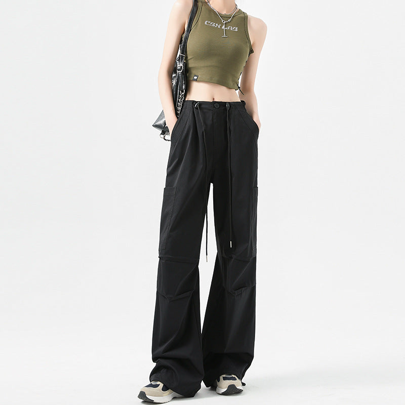 Quick-Drying High Waist Wide Leg Sport Pants