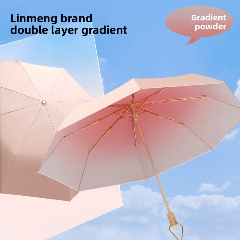 Folding Automatic Sunny and Rainy Dual-use Sun Umbrella