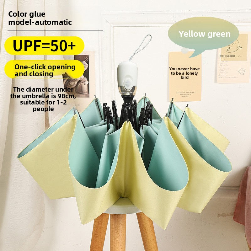 Folding Automatic Sunny and Rainy Dual-use Sun Umbrella