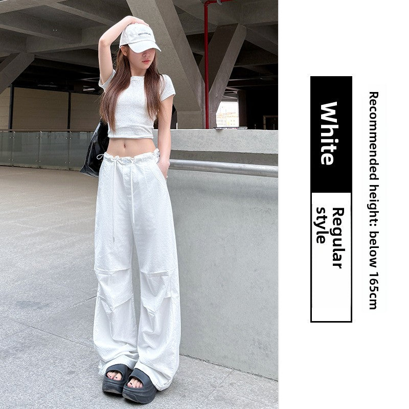 Quick-Drying High Waist Wide Leg Sport Pants