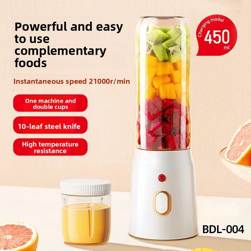 Portable Mini Blender Electric Juicer Cup Multi Functional Fruit Mixer for Home Use
