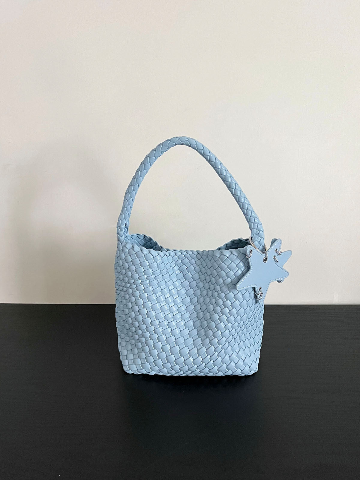 Handwoven PU Tote Bag for Women