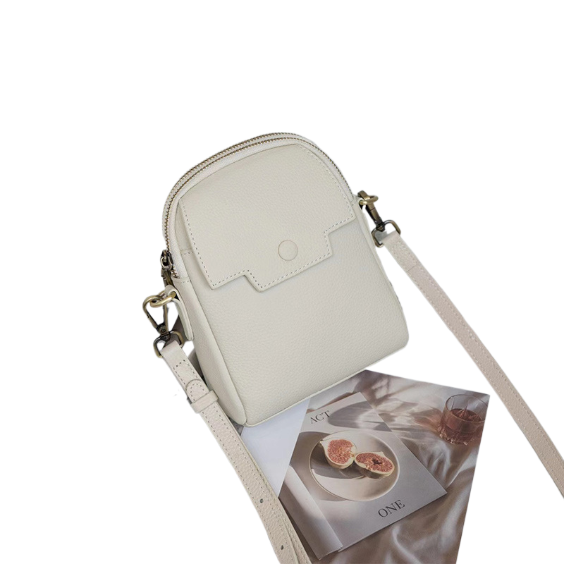 Women's Mobile Phone Bag Women's Crossbody 2024 New Small Bag Niche Shoulder Bag Creative Mini Niche Genuine Leather Women's Bag