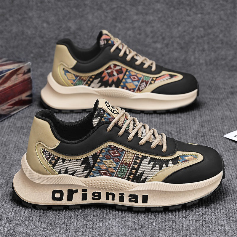 Leather men's casual durable slip-on shoes