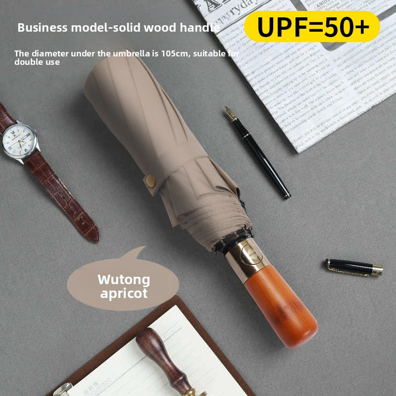 Folding Automatic Sunny and Rainy Dual-use Sun Umbrella