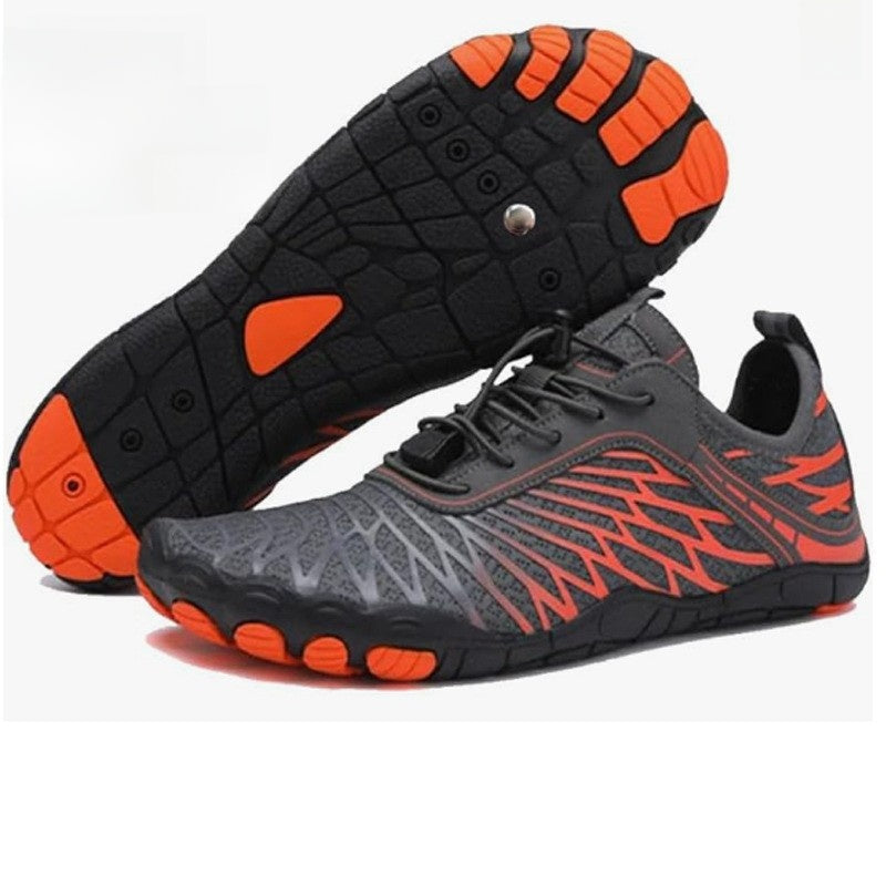 Wearing barefoot shoes with nails