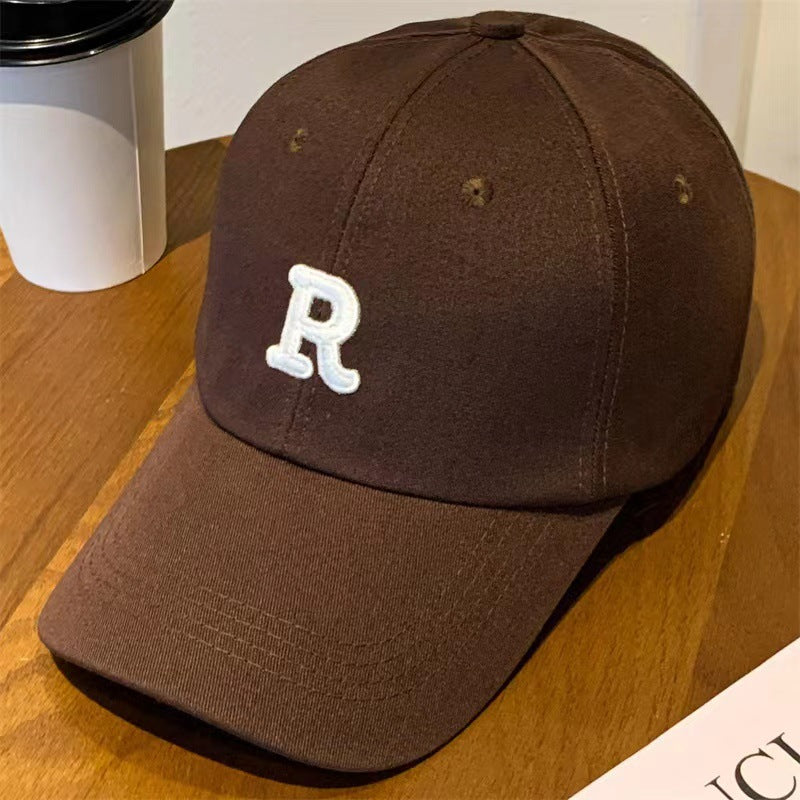 Korean style embroidered baseball cap for men and women