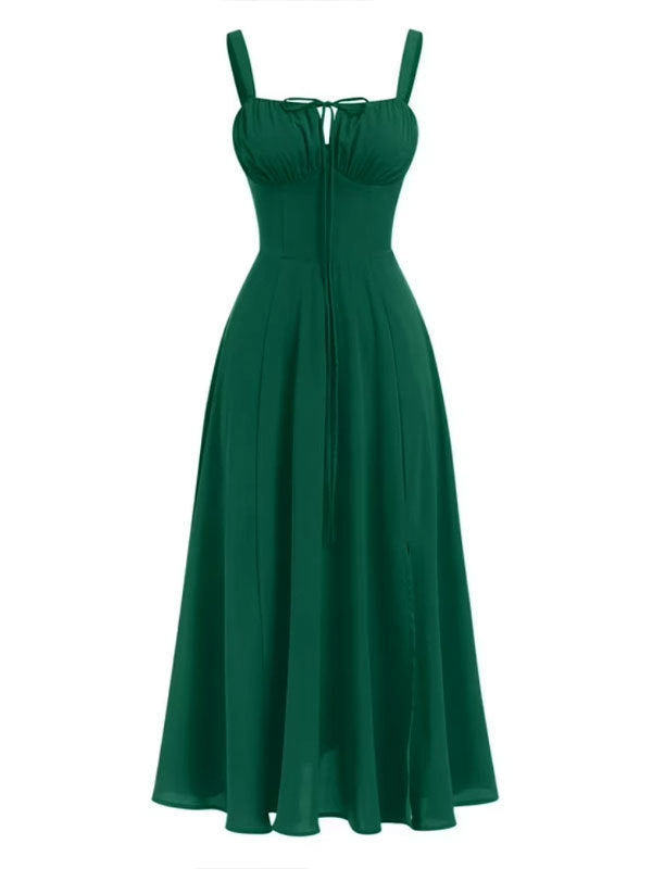 Adjustable Lace-up Sling Dress