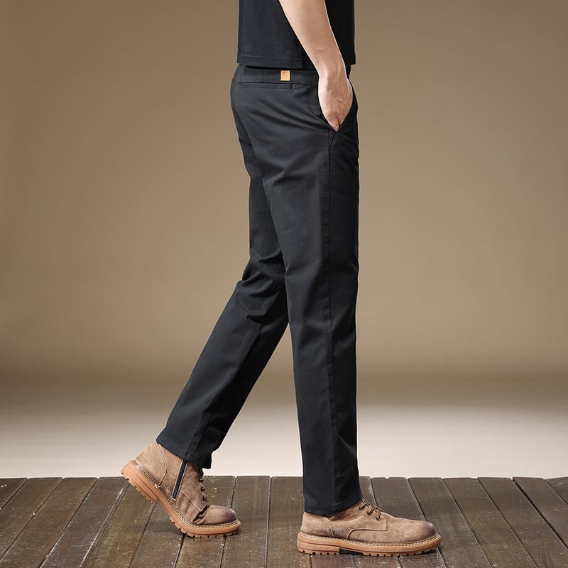 Business grey casual pants for men