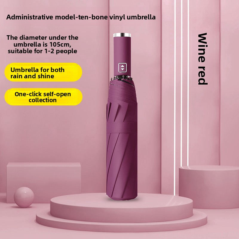 Folding Automatic Sunny and Rainy Dual-use Sun Umbrella