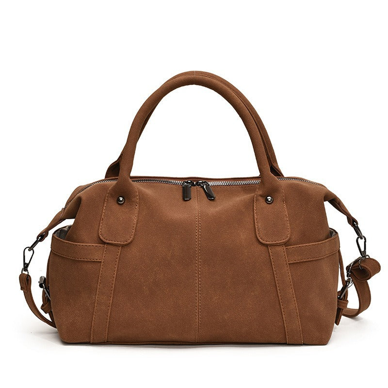 Womens Matte Tote Shoulder Bag