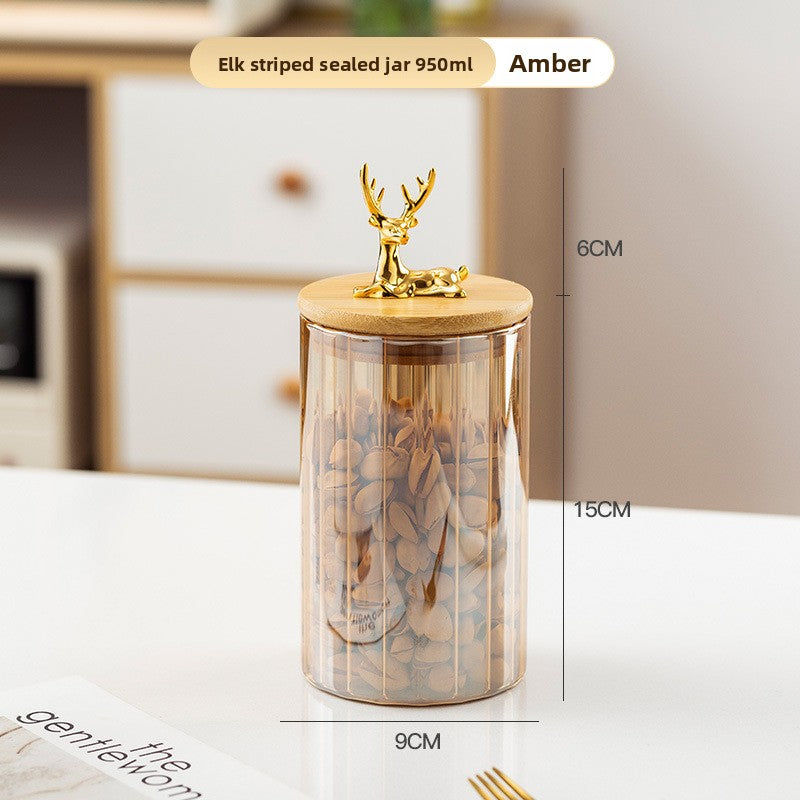 Glass storage container