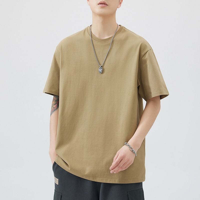 Pure cotton men's short-sleeved T-shirt