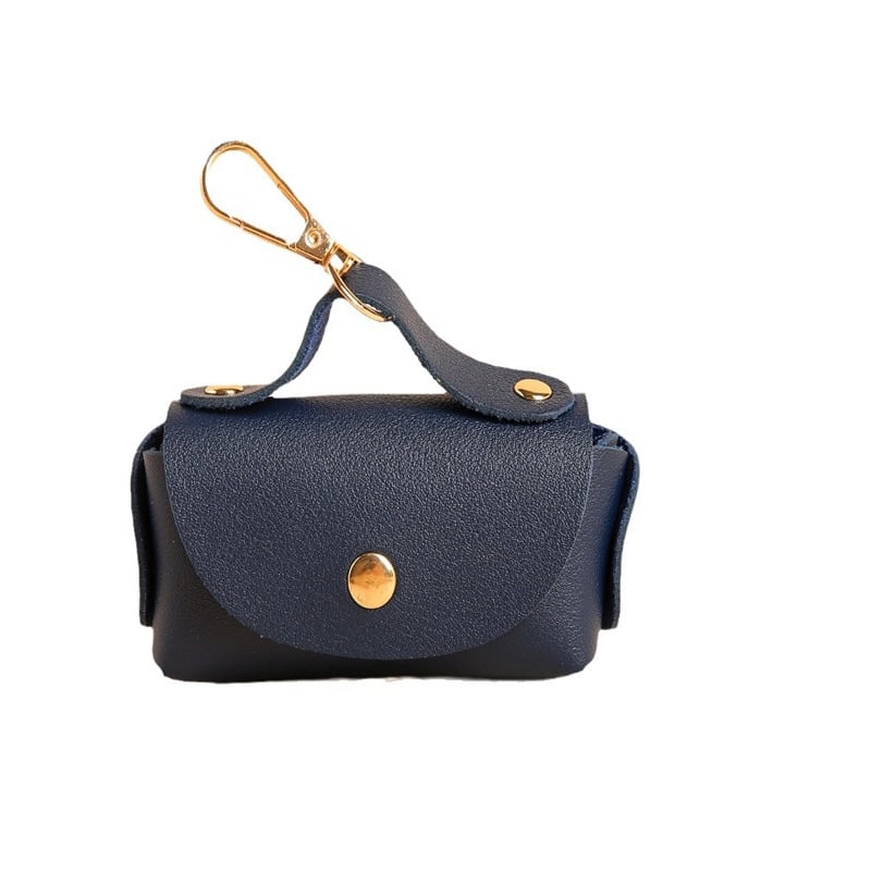 Leather Portable Pet Poop Bag Dispenser Multicolor Dog Poop Bag Storage Bag