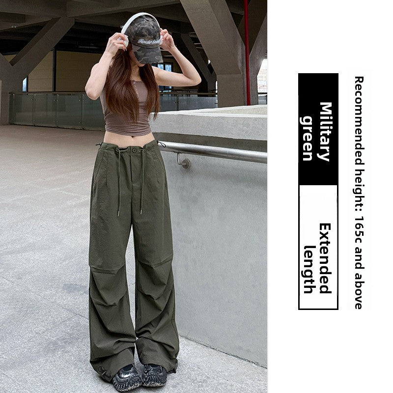 Quick-Drying High Waist Wide Leg Sport Pants
