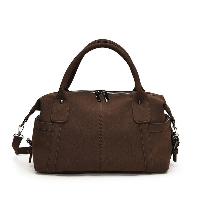 Womens Matte Tote Shoulder Bag