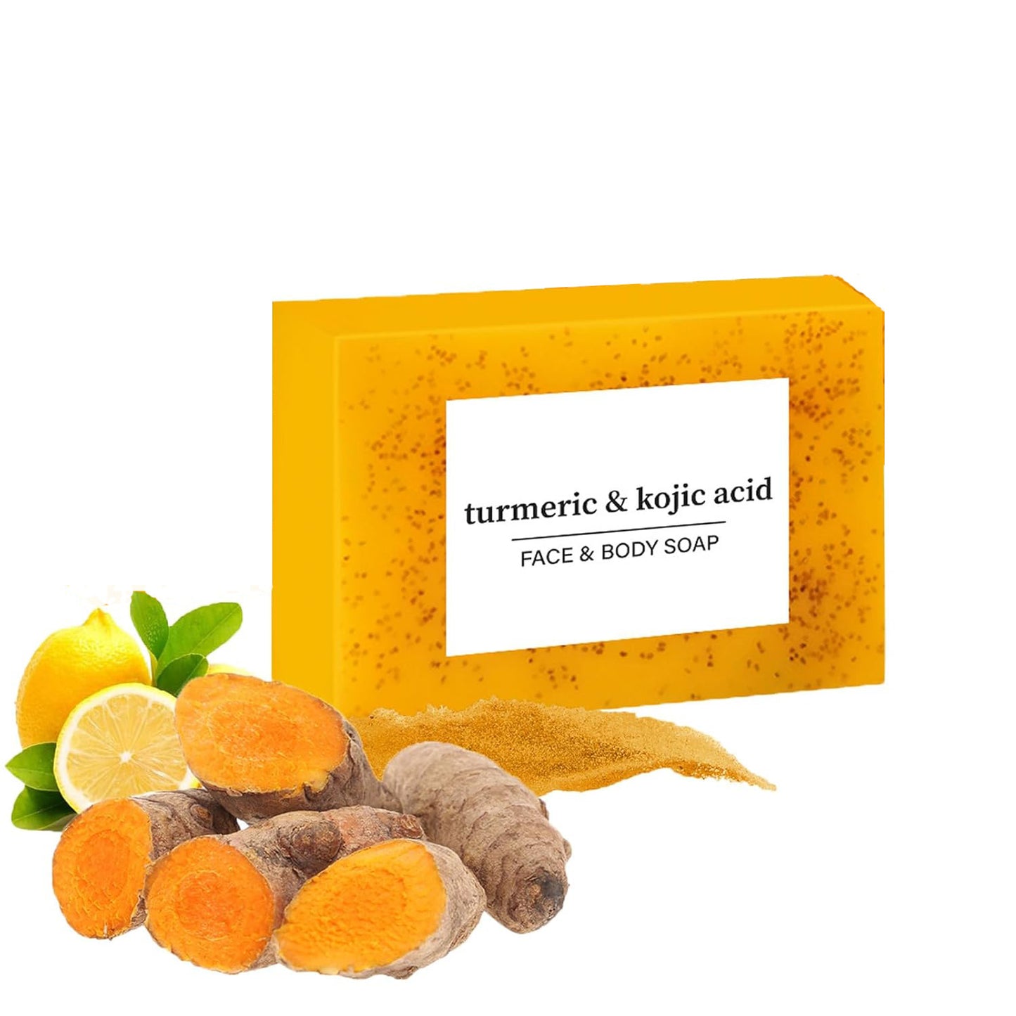 Lemon turmeric Kojic acid soap Brightening Soap Black Spot Remover Granular soap