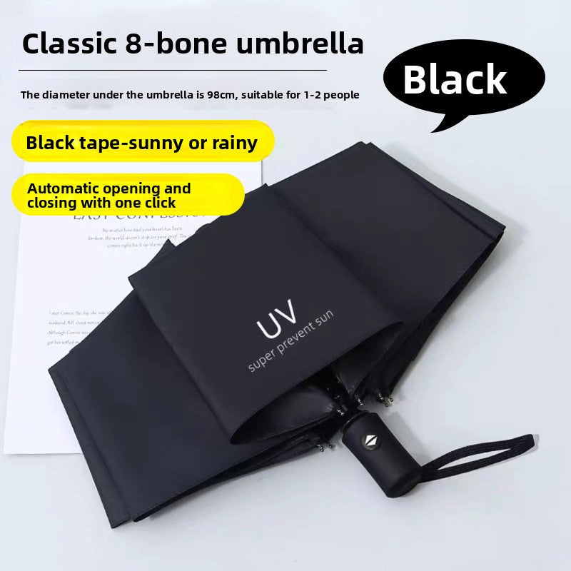 Folding Automatic Sunny and Rainy Dual-use Sun Umbrella