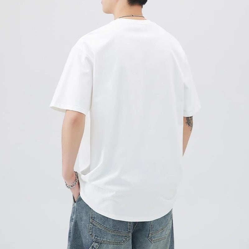 Pure cotton men's short-sleeved T-shirt