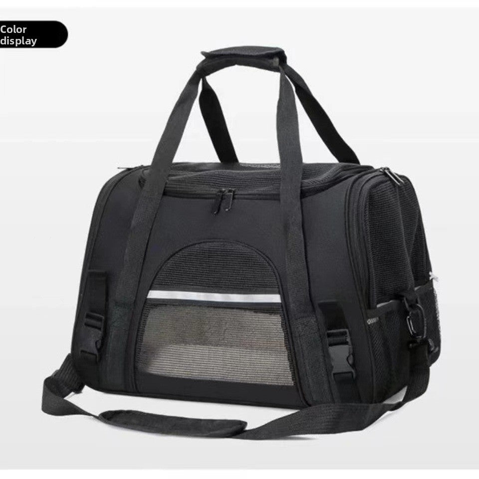 Portable crossbody pet bag