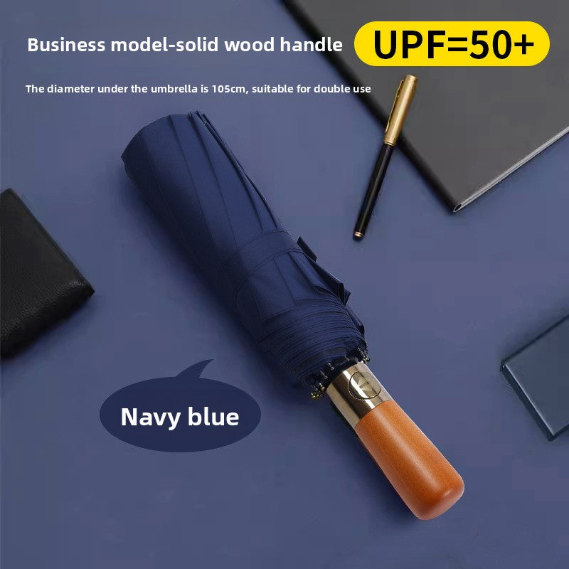 Folding Automatic Sunny and Rainy Dual-use Sun Umbrella