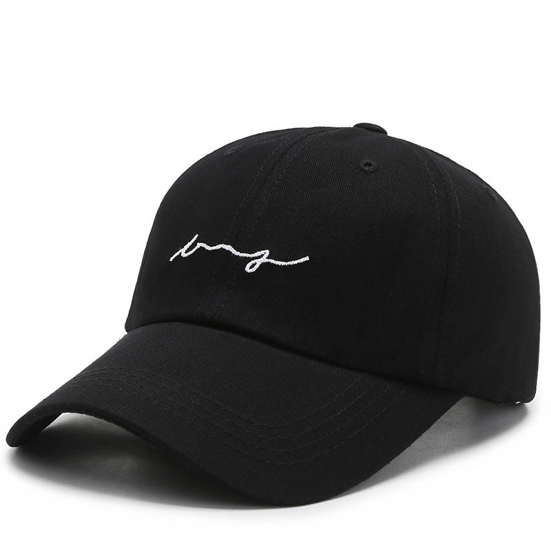 Korean style embroidered baseball cap for men and women