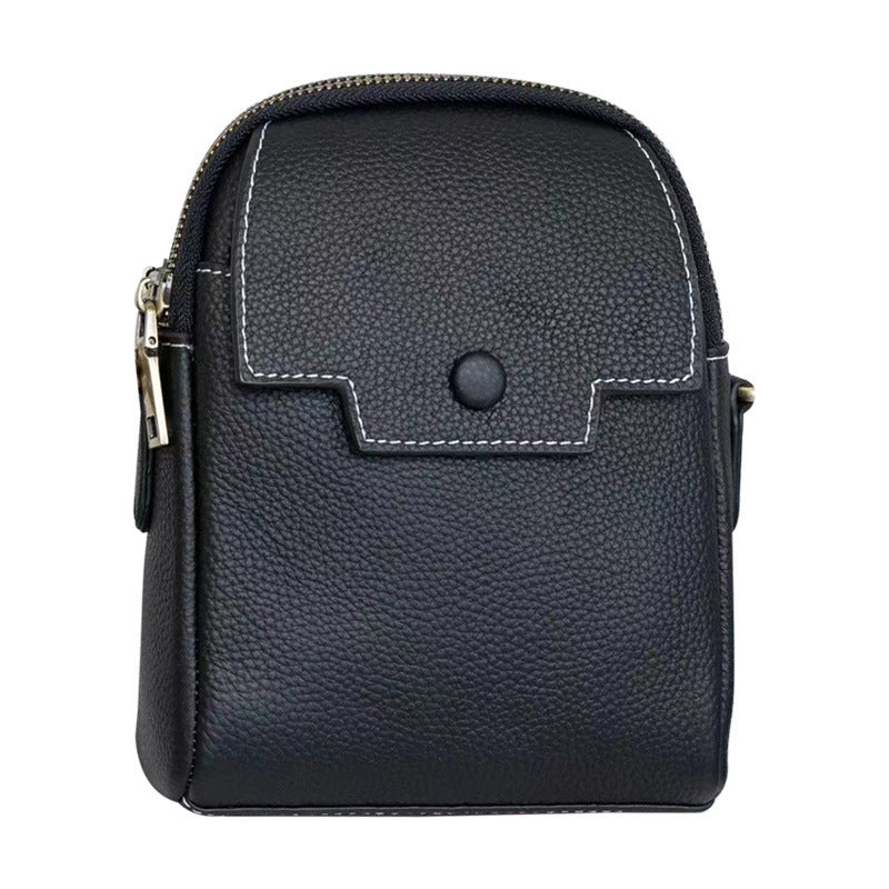 Women's Mobile Phone Bag Women's Crossbody 2024 New Small Bag Niche Shoulder Bag Creative Mini Niche Genuine Leather Women's Bag